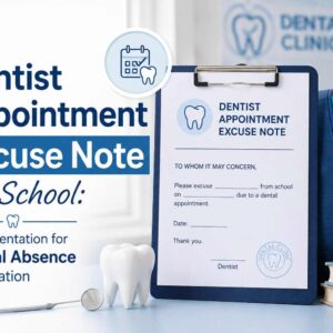 Dentist Appointment Excuse Note for School: Documentation for Dental Absence Verification