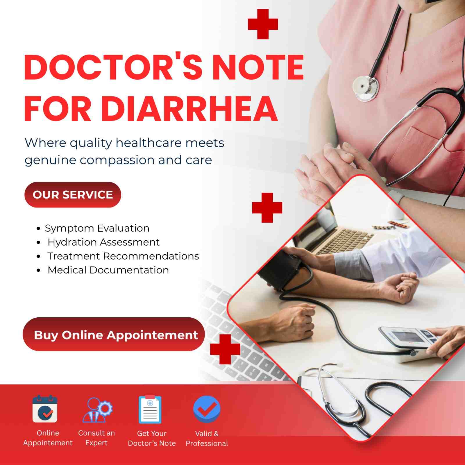Doctor's Note for Diarrhea