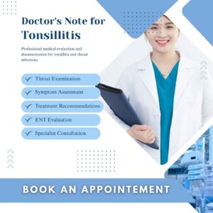 Doctor's Note for Tonsillitis