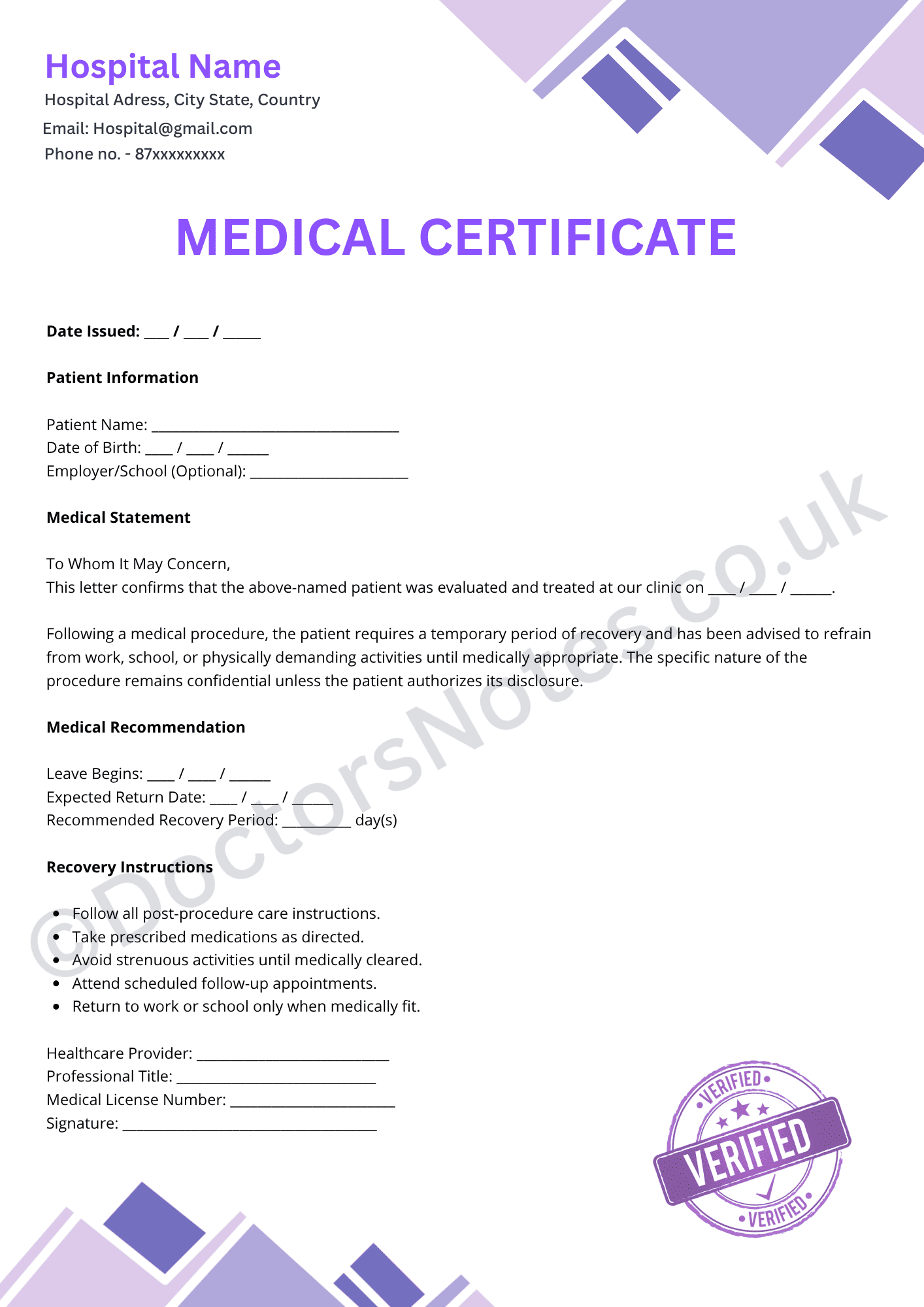 Medical Note