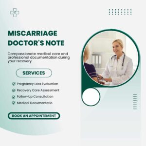 Miscarriage Doctor's Note