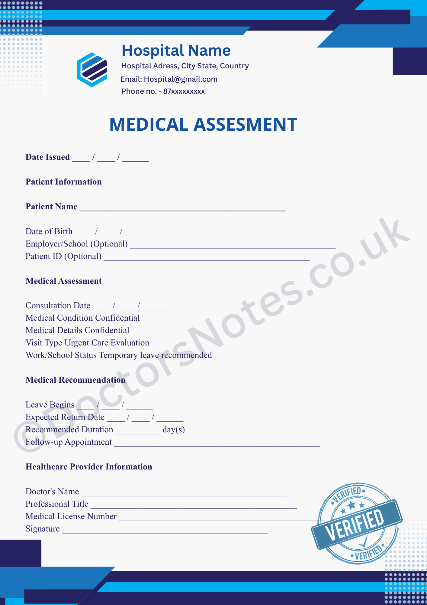 Urgent Care Doctor's Note | Medical Leave Documentation Guide - Image 3