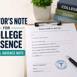 Doctor's Note for College Absence | Medical Absence Note