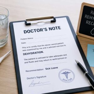 Doctor's Note for Dehydration