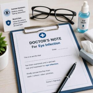 Doctor's Note for Eye Infection