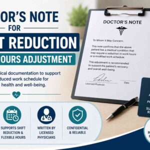 Doctor's Note for Shift Reduction.