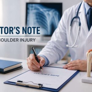 Doctor's Note for Shoulder Injury.