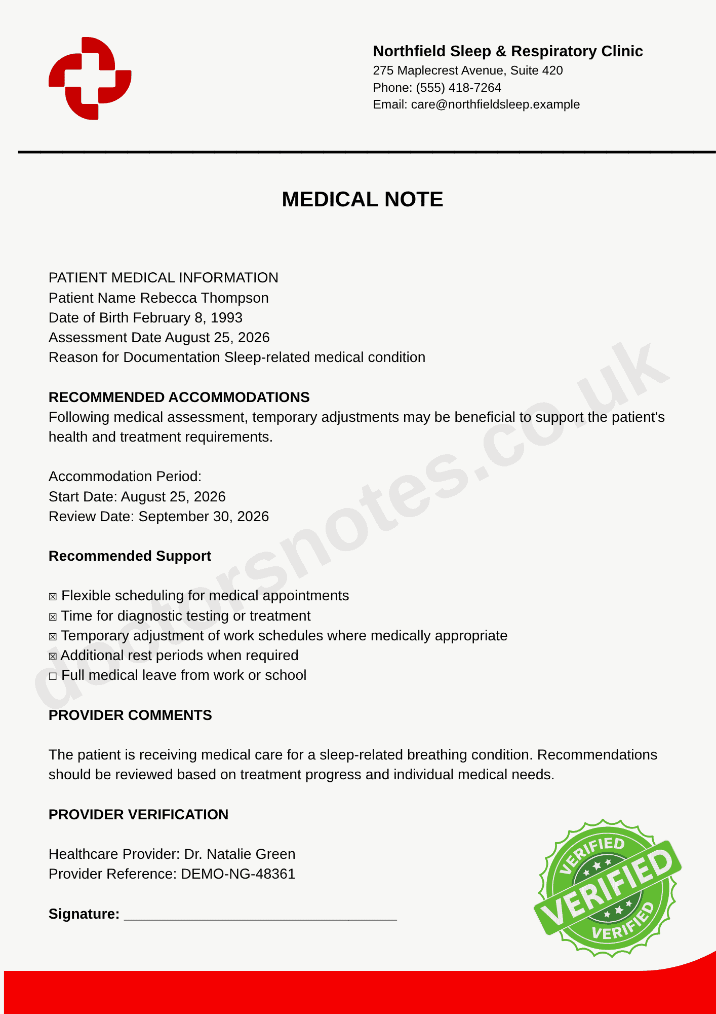 Doctor's Note for Sleep Apnea | Work Support Guide - Image 2
