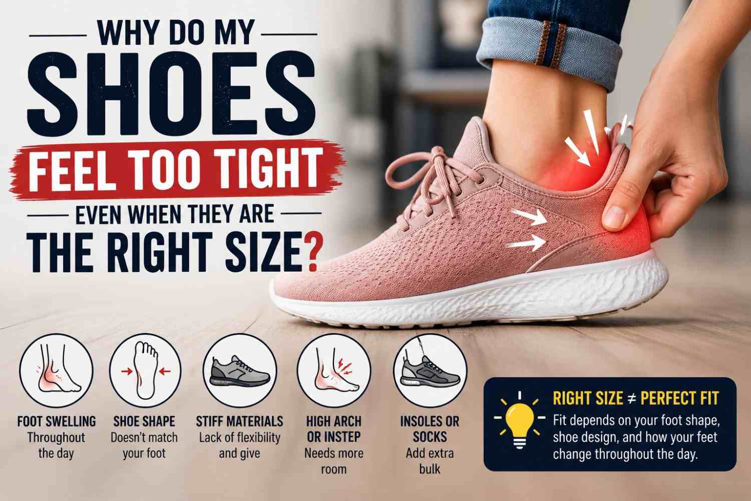 Why Do My Shoes Feel Too Tight Even When They Are the Right Size