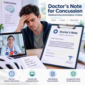Doctor’s Note for Concussion