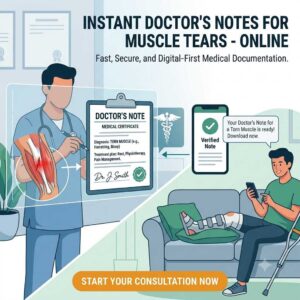 Doctor's Note for Torn Muscle