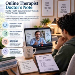 Online Therapist Doctor's Note