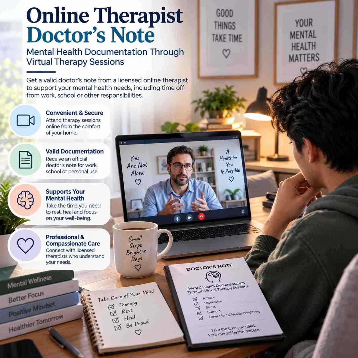 Online Therapist Doctor's Note