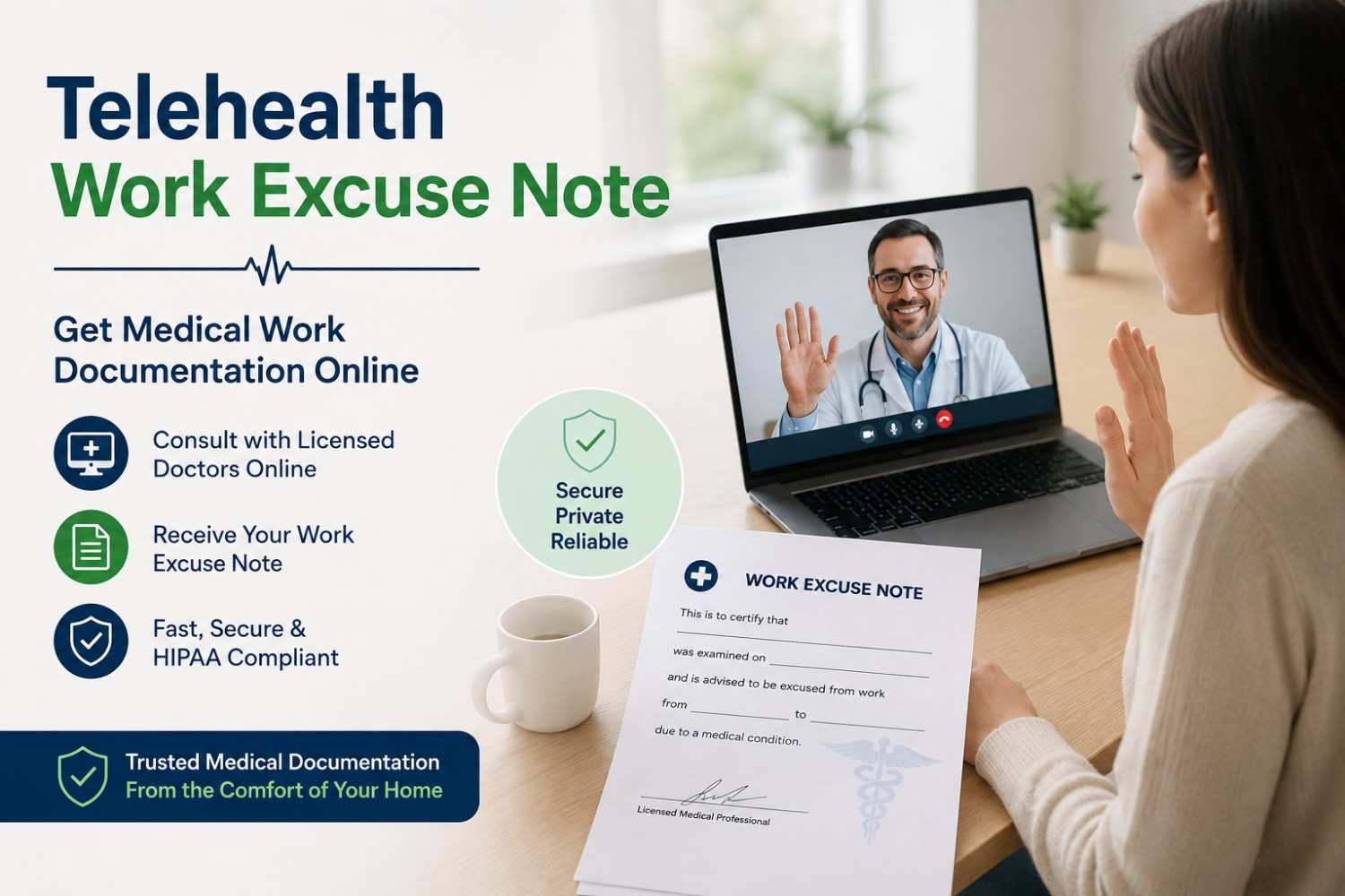 Telehealth Work Excuse Note