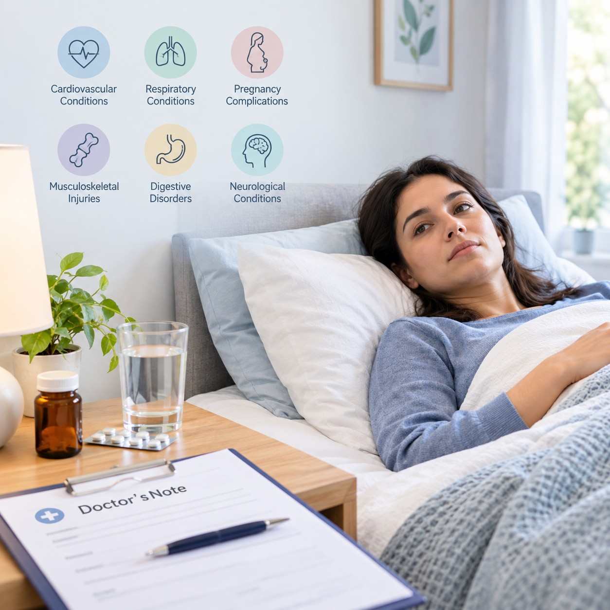 What Medical Conditions May Require Bed Rest Conditions, Recovery and Doctor's Notes in the UK