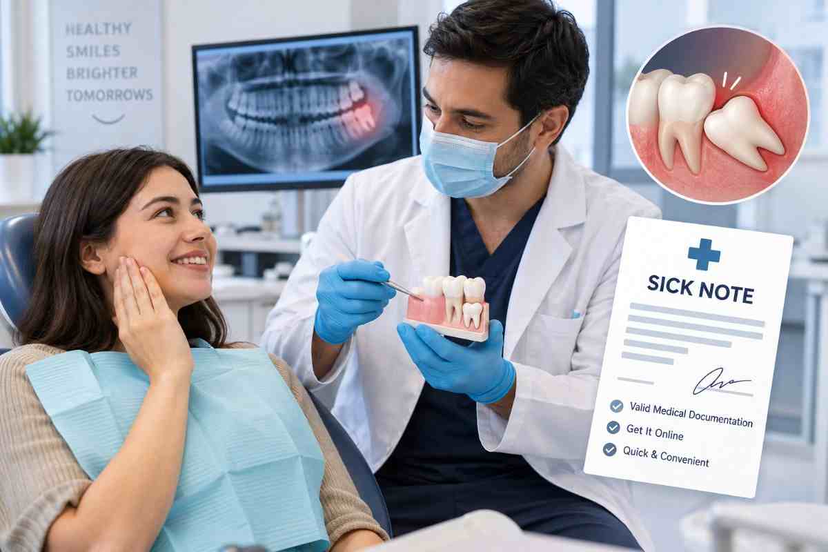 Wisdom Tooth Extraction Sick Note – Medical Documentation Online